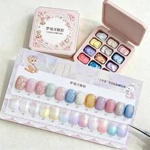 MIANEL GEL 2026 New Dreamy 3D Embossed Pat-On No-Wash 3D Micro-Carved Gradient Gel, Multiple Colors Available, Suitable For Nail Salons And DIY Home Use, LED Lamp Required - Multicolor - View 13