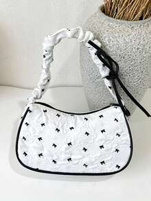 1PCK Casual Minimalist Shoulder Bag, Zipper Design, Suitable For Daily Outings, Shopping, Photography, Can Easily Accommodate Daily Essentials, Versatile Item, Applicable To Various Styles And Occasions - Multicolor - View 13