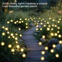1PC Solar Firefly Ground Stake Light, 6LED/8LED/10LED Solar Powered Firefly Lights, IP65 Waterproof Outdoor Garden Path Light, Auto On‑Off Solar Landscape Light For Yard Patio Lawn Camping Holiday Wedding Party Decoration - Firefly Ground Light - View 8