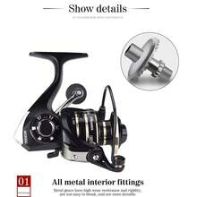 Gulungan Pancing Putar OKUMA untuk Air Tawar dan Air Asin, Gulungan Pancing Universal untuk Memancing, Perlengkapan Pancing, Rangka Logam Ultra Ringan, Halus, Tahan Lama, Kecepatan Tinggi - MultiWarna - View 5