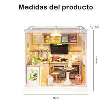Set de maquetas de casas para construir una minihamburguesería, restaurante de comida rápida en miniatura, juguete para manualidades. - Multicolor - Ver 9