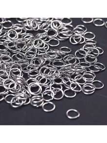 10/100pcs Gold & Silver Open Jump Rings - High Quality Metal Open Ring Connectors, Suitable For DIY Jewelry Making Accessories - Multiple Sizes (4-10mm), Can Be Used For Customized Designs - Multicolor - View 4