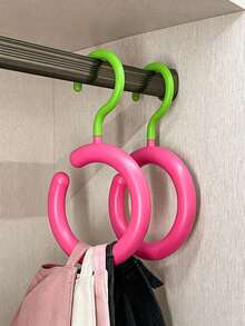 Multifunctional Strong Adhesive Hooks, No-Drill Clothes And Hat Hooks, Seamless Storage Hooks For Dormitory Underwear, Shoulder Straps, Bags, Hats And Scarves - Multicolor - View 8