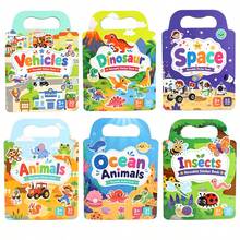 Reusable DIY Sticker Book For Kids, Multi-Scene Multi-Theme Bubble Stickers, Creative Jelly Stickers, Portable Quiet Busy Sticker Book - Multicolor - View 4
