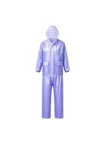 Ethereal Snowflake Polka Dot Transparent Split Raincoat, Lightweight Soft And Breathable, Non-Stuffy, Transparent Texture With Built-In Atmosphere! Suitable For Daily Commute, Short Trips, Grocery Shopping And Walking, Say Goodbye To Heavy And Dull Raincoats, Take Beautiful Photos On Rainy Days, Waterproof And Durable, Unisex! - Unisex - View 16