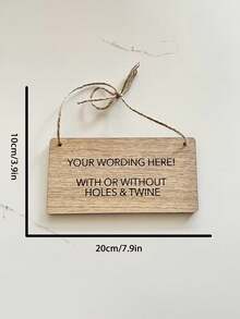 Small Personalized Wooden Sign, Customized Wooden Sign, Customized Wooden Hanging Sign, Door Hanging Sign, Personalized Room Sign - Multicolor - View 7