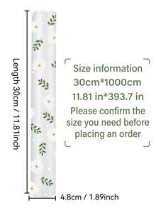 A Drawer Waterproof And Moisture-Proof Pad With A Leaf Flower Pattern In 1 Roll, Made Of Non Stick And Odorless EVA Plastic Material, Multifunctional And Can Be Cut, Used In Cabinets, Refrigerators, Drawers, Dining Tables, And Multiple Scenarios - View 10