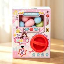 Children's Pink Gashapon Machine, Claw Machine Gift Gashapon Machine DIY, Surprise Toy Gift Birthday Lucky Draw Box For Friends - Multicolor - View 1