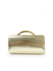 1件 OpulAura 女款優雅黑色天鵝絨手提包，奢華天鵝絨晚宴包，適合正式禮服、婚禮、生日派對和畢業典禮 - 金色 - 查看 7