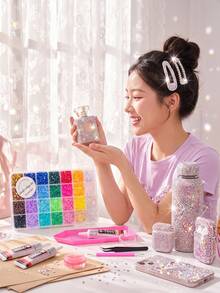 ZUI DREAM Rhinestone Set, 48,000-15,000pcs Y2K Resin Jelly Flat Back Rhinestones, 48 Colors 3mm Rhinestone Set, Includes 3 Bottles Of B7000 Glue And Tools, Suitable For DIY Diamond Painting Crafts - Rhinestones - View 3