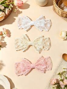 3pcs/Set Multicolor Soft Elastic Baby Headbands, Breathable, Suitable For All Seasons, Perfect Gift And Photo Prop - Multicolor - View 4