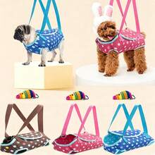 Spotted Pet Backpack Dog Carrier Bag, Portable Breathable Small Dog & Cat Bag, Crossbody One Shoulder Small Pet Bag - Multicolor - View 10