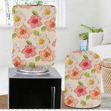 1pc Geometric Pattern Water Bucket Lid, Dust-Proof Decorative Cover, Water Dispenser Lid, Water Bucket Cap, Household Dust-Proof Cover, Reusable - View 2