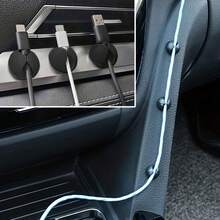 10pcs Silicone Cable Clips, Desktop Data Cable Organizer, Home Cable Management Clips, Office And Car Charging Cable Organizer - Easy Adhesive Design, Desktop Charger Cable Tangle Organizer, Cable Storage Holder - Silicone Cable Clip - View 11