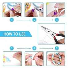 Kit Alat DIY Premium 8pcs/5pcs/3pcs/2pcs, Termasuk 3 Jenis Tang Berbeda, 2 Pinset Bubuk, 1 Kerucut Warna Acak, 1 Cincin Pembuka, dan 1 Pita Ukur. Cocok untuk Pemula dan Ahli, Perlengkapan Rumah Tangga Penting - Berwarna merah muda - View 8