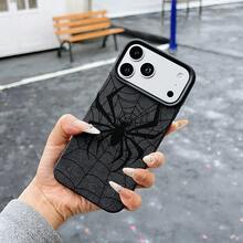Dark Style Personalized Spider Web Large Hole Anti-Drop Phone Case Compatible With Apple Phone 11 12 13 14 15 16 17promax 16promax 13pro 15plus And Other Models Creative Protective Shell - Multicolor - View 3