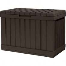 Outdoor Storage Box, Cabinet, And Shelf - 190L + Brown - View 1