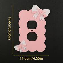 1PC 3D Printed High-Quality Plastic Multi-Color Bow Switch Plate, Wavy Edge Wall Switch Decorative Panel, Cozy Home Decor Switch Plate Suitable For Home Room Atmosphere Decoration Scenes - Multicolor - View 16