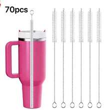 40/30/20oz Cup Reusable Straw Cleaning Brush, Suitable For 12mm Diameter Pipes, Also Applicable To Water Bottles And Tubular Items - Multicolor - View 21