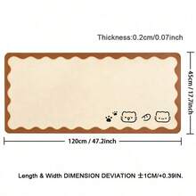 Cute Office Desk Pad, Oversized Leather Mouse Pad, Large Desktop Waterproof And Erasable Pad, Dirt Resistant And Washable Leather Mouse Pad - View 6