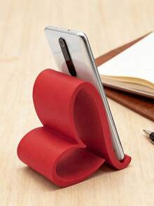 1/2pcs Heart-Shaped Phone Stand | 3D Printed Universal Tablet Holder, Home, Office, Party Decor Desktop Organizer, Suitable For Birthday, Holiday, Wedding/Birthday, Bridesmaid Gift, Bachelorette Party, Multiple Colors Available - Multicolor - View 12