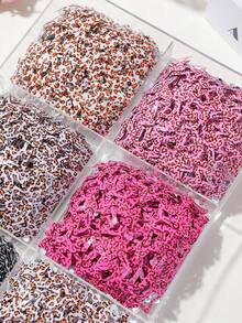 60/20/5pcs Girls Sweet Cool Pink Leopard Print Bangs Clips BB Clips Bow Hair Clips Hair Accessories High Elasticity Durable Non-Damaging Hair Ties Hair Ropes Sweet Versatile Daily Use - Multicolor - View 3