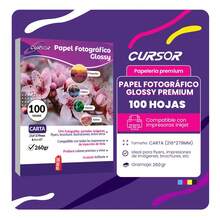 GLOSSY PHOTO PAPER LETTER 100 SHEETS CURSOR 260GSM - 100 Sheets - View 7