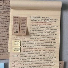 Kraft Paper Sticky Notes, 5 Colors Index Tabs, Transparent Marking Flags, Writable Page Markers, Self‑Adhesive Annotation Labels For Notebook Planner, Office School Supplies - A - View 4