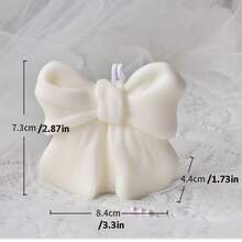 2pcs/4pcs3D Bowknot Shaped Scented Candle, Ins Style Handmade Aromatherapy Candle For Home Decor, Birthday & Holiday Gift - Bow - View 3