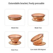 Translucent Phone Grip With Expandable Bracket, Clear Airbag Stand Material, Ultra-Transparent Telescopic Slouchy DIY Painted Drip Glue Phone Holder - Multicolor - View 6