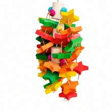 1pc Random Color & Style Large Parrot Chewing Toy Colorful Climbing Ladder Bird Cage Boredom Relief - View 5