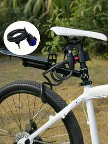 1pc Large Portable Anti-Theft Security Metal Bicycle Key Ring Lock, Practical Sports Style Circular Lock Body Key Opening Structure Locking Anti-Theft Protection Vehicle Lock Accessory, Suitable For Electric Scooter, Electric Bike, Motorcycle, Mountain Bike Travel, Outdoor Commute - Bicycle Lock - View 4