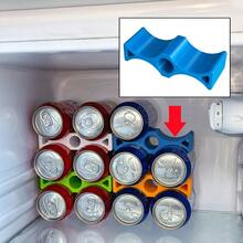 3D Printed Refrigerator Beverage Can & Beer Bottle Storage Rack - Multicolor - View 3