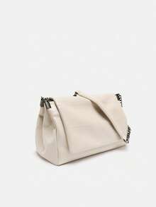 New Women's Large Capacity Fashion Chain Handbag Square Bag Versatile Oil Wax Soft Leather Commuter Bag Versatile Shoulder Underarm Bag - Multicolor - View 10