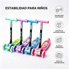 Patinete Infantil 3 Ruedas |     Ruedas Luminosas |     Manillar Ajustable |     Base Antideslizante |     3‑8 Años - Azul - Ver 4