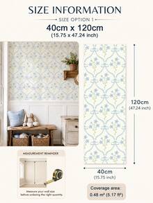 SUPSTICKER Matching Floral & Stripe Peel And Stick Wallpaper Collection, Self-Adhesive Removable Wallpaper For Living Room, Bedroom & Entryway, Choose Your Pattern - 1PC - View 13