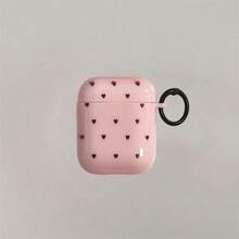 Korean Style Minimalist Semi-Transparent Pink/Purple Polka Dot + Circle Earphone Case Compatible With Airpods 5/Pro/3rd/4th Generation, New Pro 2 Protective Cover, Cute Apple 4 Minimalist 3 Personalized 1st/2nd/5th Generation Girls Earphone Case Protective Cover - Multicolor - View 45