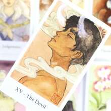 The Botan Tarot Peony Plant Tarot 78 Cards 10.3*6CM Full English Version Board Game - Multicolor - View 1