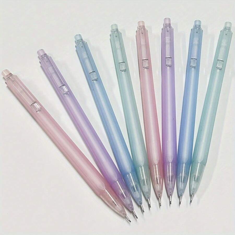 Ergonomic Mechanical Pencils 4pcs/Pack 0.5mm/0.7mm Suitable For Drawing And Writing School And Office Supplies With Desktop Storage Rack - Sets - View 1