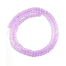 1pc Transparent Light Purple Austrian Crystal Beads 3/4/6/8/10mm, Clear Faceted Shiny Premium Spacer Beads, Suitable For DIY Jewelry Making - Perfect For Earrings, Bracelets, Anniversary And Women's Gifts - Lilac Purple - View 11