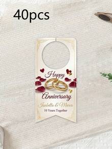Customized Water Bottle Labels, Personalized Name And Event Date, Elegant Decoration, Suitable For Weddings, Parties, Birthdays And Christenings, Ideal Gifts For Brides, Grooms And Guests, Perfect For Receptions, Bridal Showers, Engagements, Also As Toast And Souvenir Labels - Multicolor - View 15