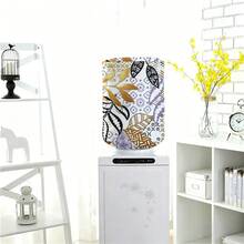 1pc Geometric Pattern Water Bucket Lid, Dust-Proof Decorative Cover, Water Dispenser Lid, Water Bucket Cap, Household Dust-Proof Cover, Reusable - View 3