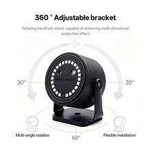 DJ Party Light 2-In-1 Disco Ball Stage Light, LED Sound-Activated Strobe Pattern Projection Lamp, Suitable For Family Gatherings, Outdoor Camping, Christmas, Halloween, Karaoke Bars, Birthday Parties, Weddings, Clubs, Atmosphere Lights - Party Lights - View 12