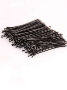 50/5pcs Mini Black Hair Clips, High Quality Hair Clips For Updo, Suitable For Girls And Women, All Hair Types, Heatless Curling, Hair Curler - Black - View 2