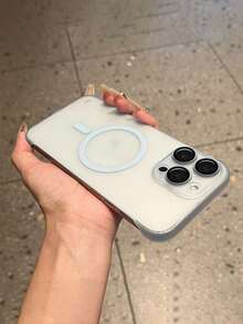 奢華磨砂透明超薄無框散熱磁吸手機殼，相容 iPhone 17 Pro 17 16 Pro Max 16 Pro 16 15 Pro Max 15 Pro Max 15 Pro 15 14 Pro Max 14 Pro 14 13 Pro Max 13 Pro 13 12，透明無線充電防震硬殼 - 藍色 - 查看 1