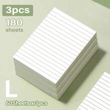 1/3/5/6/10/20pcs, Lined, Grid Sticky Notes, Portable Student Note Marking, Writing Sticky Note Pads, Self-Adhesive Sticky Note Pads Suitable For School Office Large Medium Small School Supplies - White - View 17