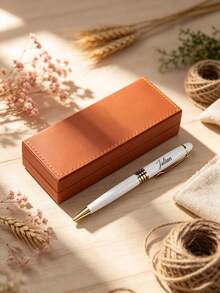 (Metal Pen + Pen Case) - Personalized Custom Text And Name, Suitable For Business Office Use, Gifts For Friends/Teachers/Classmates - Christmas Gift - Sets - View 4