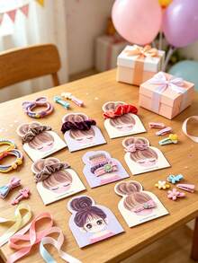 60pcs/Set DIY Hair Accessories Packaging Cards, Display Cards For Hair Clips And Headbands, Blank Display Racks For Small Items (Cards Only, Hair Clips Not Included) - A - View 6