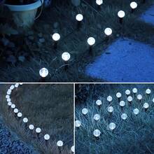 Magic Cracked Glass Ball Solar Ground Light, Fantasy Pathway Stake Light, Warm Light Outdoor Yard Lawn Decoration, Suitable For Garden Party Night Atmosphere - Black - View 6