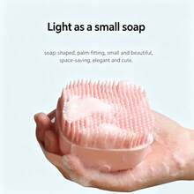 1pc Cat & Dog Bath Brush, Pet Grooming Deshedding Cleaning Massage Comb, Built-In Shampoo Dispenser, Dual-Use Dry & Wet Silicone Bath Brush, Gentle On Skin, Suitable For Pet Cleaning & Massage - Multicolor - View 10